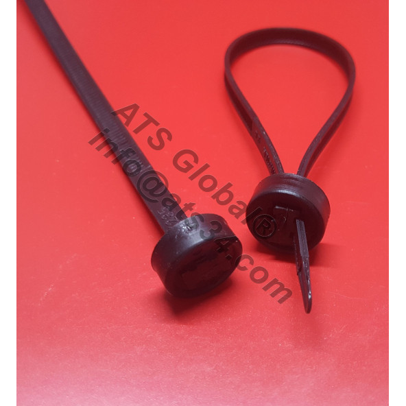 Tokalı Düğme Başlıklı, Kablo Bağı Plastik Cırt Kelepçe 6X235 mm 250 Adet