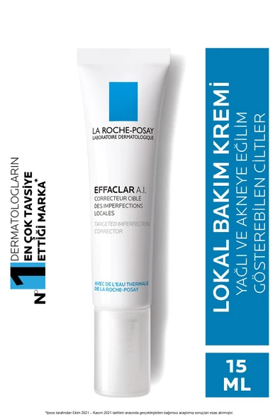 LA ROCHE POSAY Effaclar A.I. 15ml - Yağlı ve Akneye Eğilim Gösteren Ciltler için cilt kusuru kremi 3337875609593