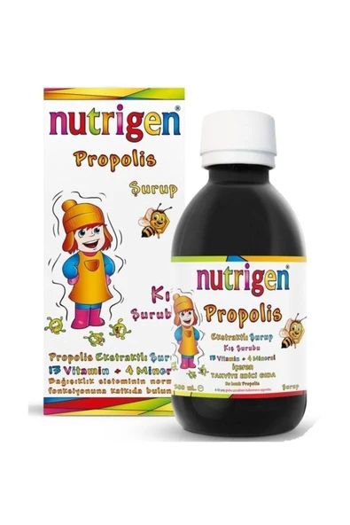 NUTRİGEN Propolis 13 Vitamin+4 Mineral Kış Şurubu Yeni Kutu 8692860200168