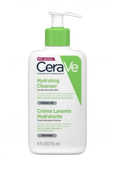 CERAVE Hydrating Cleanser NORMAL VE KURUYA DÖNÜK CİLTLER 236 Ml 3337875597180