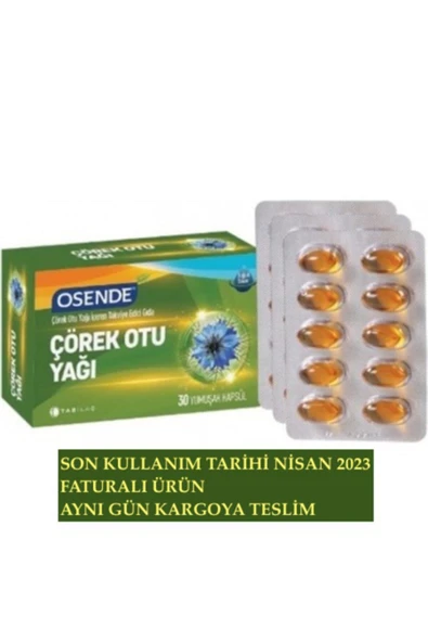 OSENDE Çörekotu Yağı 900 Mg 30 Kapsül 8680133000553 - 2