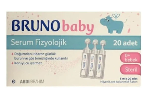 Bruno Baby Serum Fizyolojik Damla 5 Ml X 20 Flakon 8699514600039