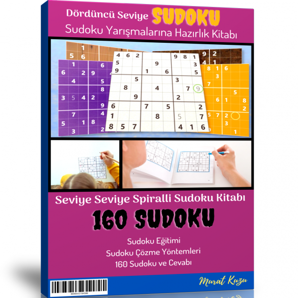Dördüncü Seviye Sudoku Kitabı Spiralli (160 Seçilmiş Sudoku) ürün görseli 1