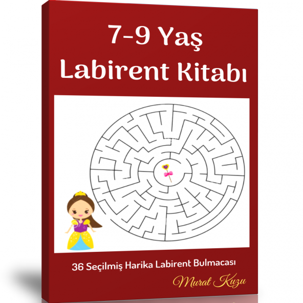 7-9 Yaş İçin Labirent Bulmaca Kitabı