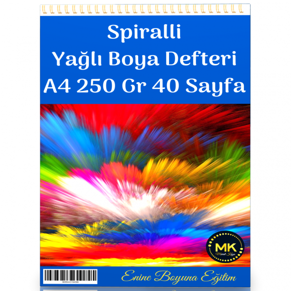 Orta Boy Yağlı Boya Defteri (A4-250 Gr)