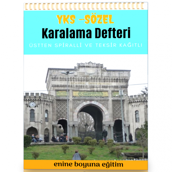 YKS SÖZEL Spiralli Karalama Defteri Teksir Kağıtlı