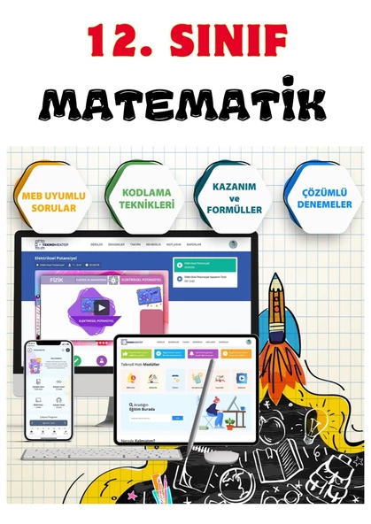 12. Sınıf Matematik Online Görüntülü Eğitim Seti - Resim 2