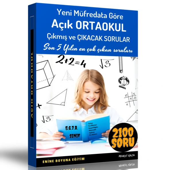 Açık Ortaokul Yardımcı Kitabı (2100 Güncel Soru) ürün görseli 1
