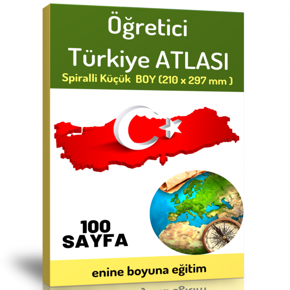 Öğretici Orta Boy Türkiye ATLASI (100 Seçilmiş Harita) ürün görseli 1