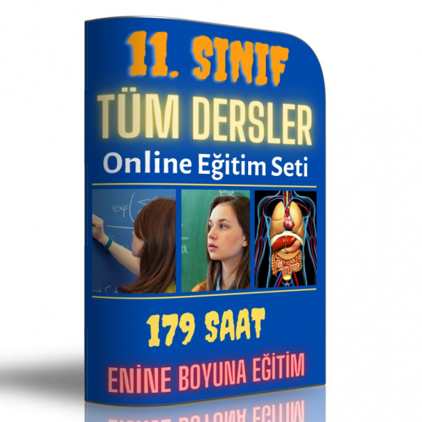 11. Sınıf Tüm Dersler Online Görüntülü Eğitim Seti ürün görseli 1