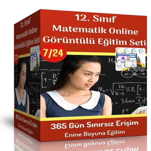 12. Sınıf Matematik Online Görüntülü Eğitim Seti ürün görseli 1