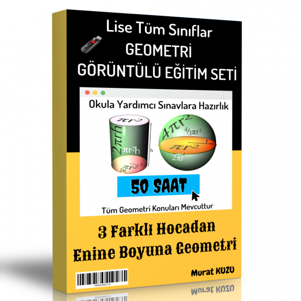 Lise Tüm Sınıflar Geometri Görüntülü Eğitim Seti (50 Saatlik Özel Anlatım)