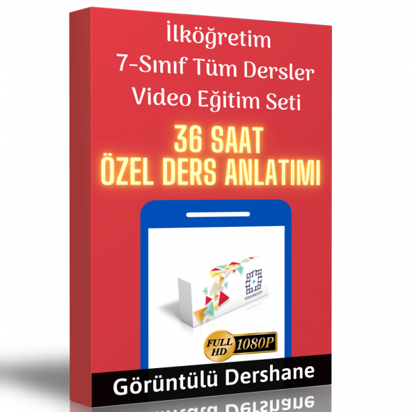 İlköğretim 7.Sınıf Tüm Dersler Görüntülü Eğitim Seti ürün görseli 1
