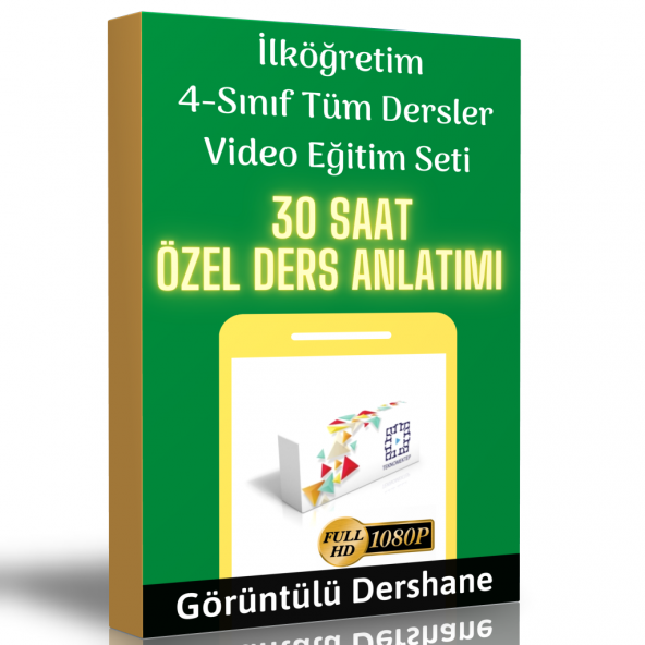 İlköğretim 4.Sınıf Tüm Dersler Görüntülü Eğitim Seti ürün görseli 1