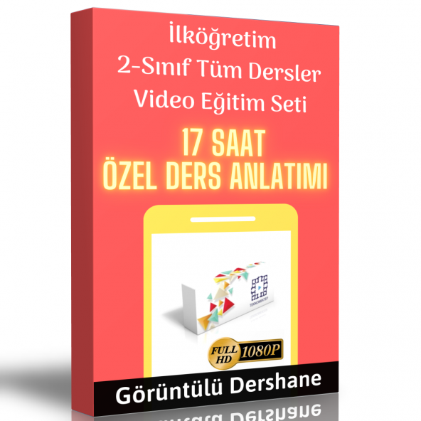 İlköğretim 2.Sınıf Tüm Dersler Görüntülü Eğitim Seti ürün görseli 1