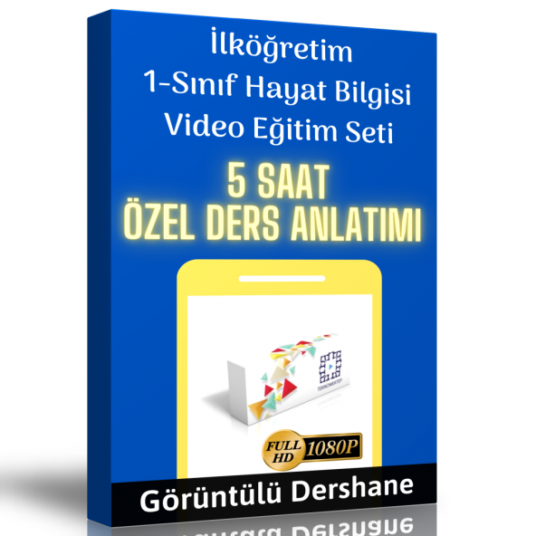 İlköğretim 1.Sınıf Hayat Bilgisi Görüntülü Eğitim Seti ürün görseli 1
