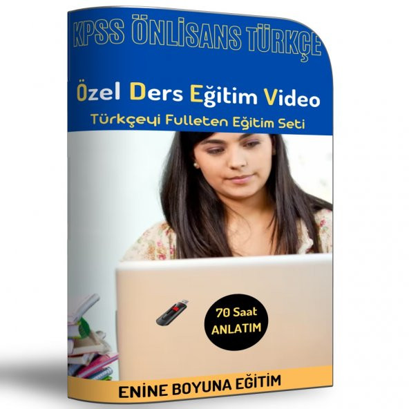 KPSS Önlisans Türkçe Özel Ders Eğitim Video Seti ürün görseli 1