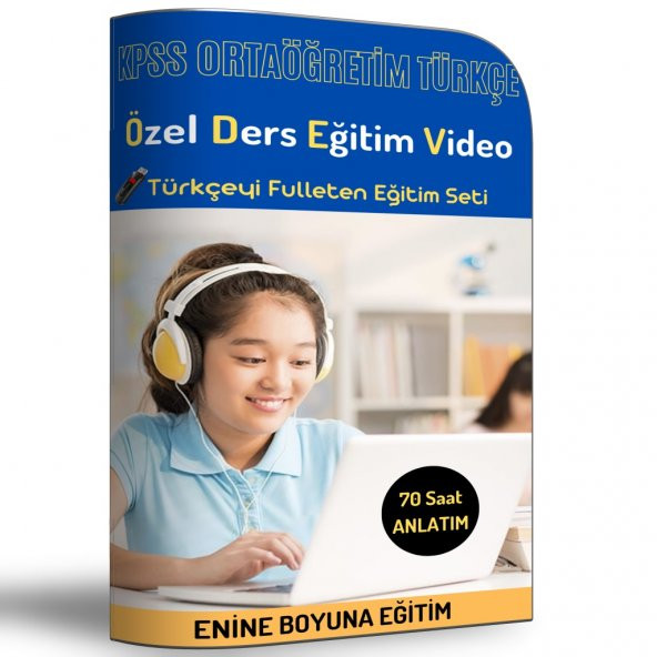 KPSS Ortaöğretim Türkçe Özel Ders Eğitim Video Seti ürün görseli 1