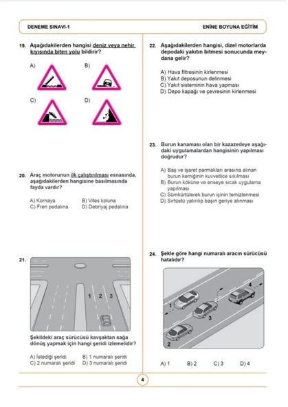 10lu Ehliyet Deneme Yaprak Test - Resim 3