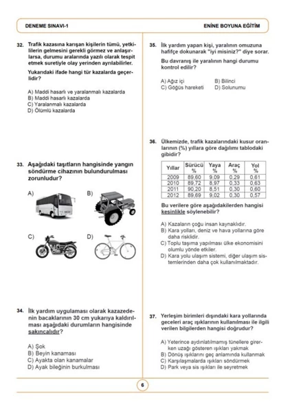 10lu Ehliyet Deneme Yaprak Test - Resim 4