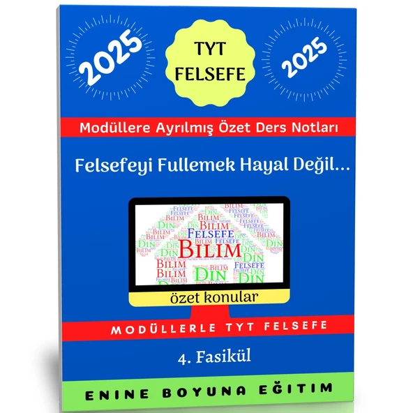 2025 Tyt Felsefe Ders Notları