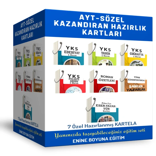 AYT-Sözel Hazırlık Kartları (8 Kartela)