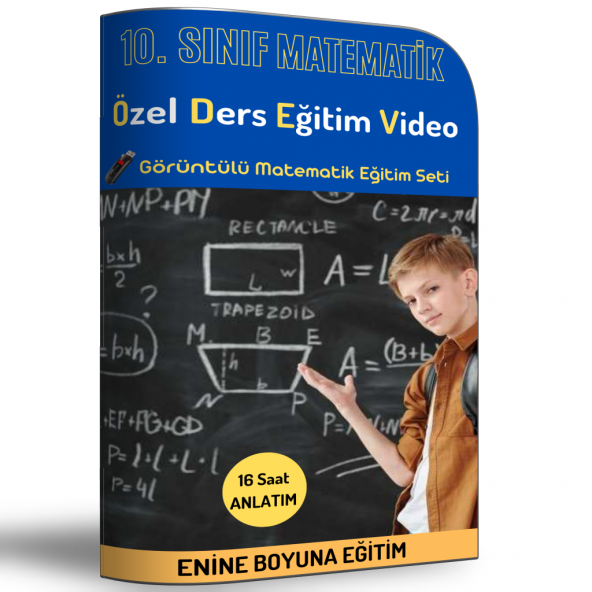 Enine Boyuna 10. Sınıf Matematik Özel Ders Eğitim Video Seti ürün görseli 1