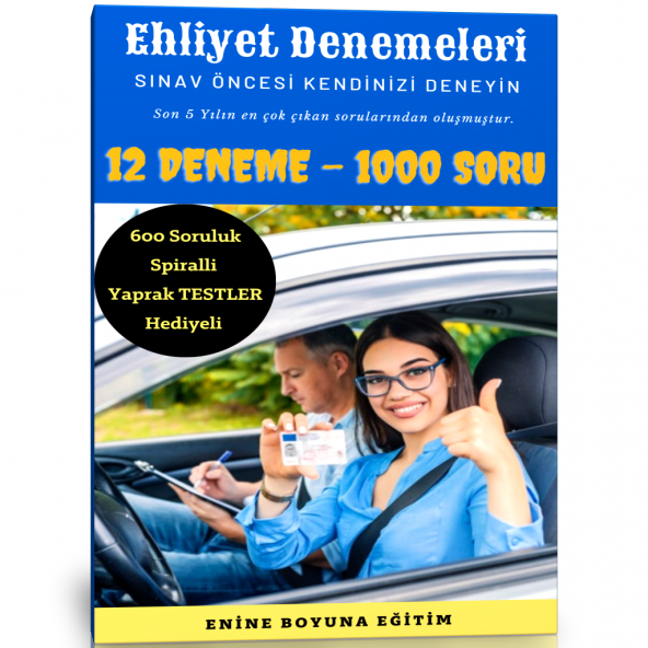 Ehliyet Denemeleri (12 Deneme) ürün görseli 1