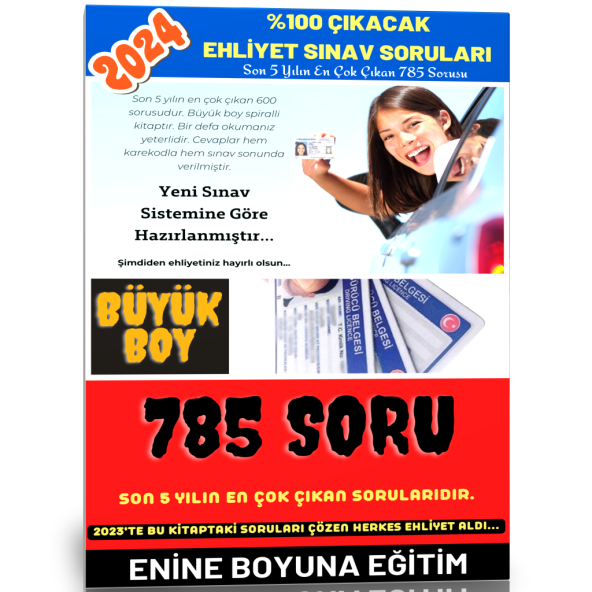 %100 Çıkacak Ehliyet Soruları (785 Soru) - Resim 3
