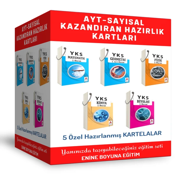 AYT-Sayısal Hazırlık Kartları (5 Kartela)