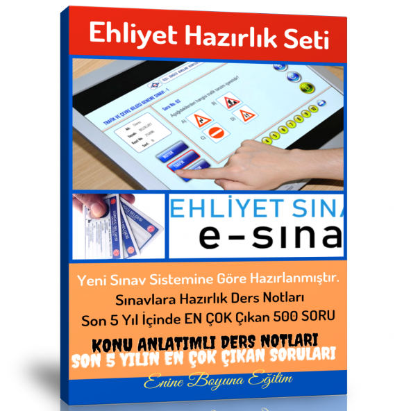 Ehliyet Hazırlık Seti (Ehliyet Kitabı ve 500 Soruluk Deneme)