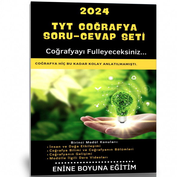 2025 TYT Coğrafya Ful Eğitim Seti (18 Saat Özel Anlatım ve 8 Fasikül Kitap)