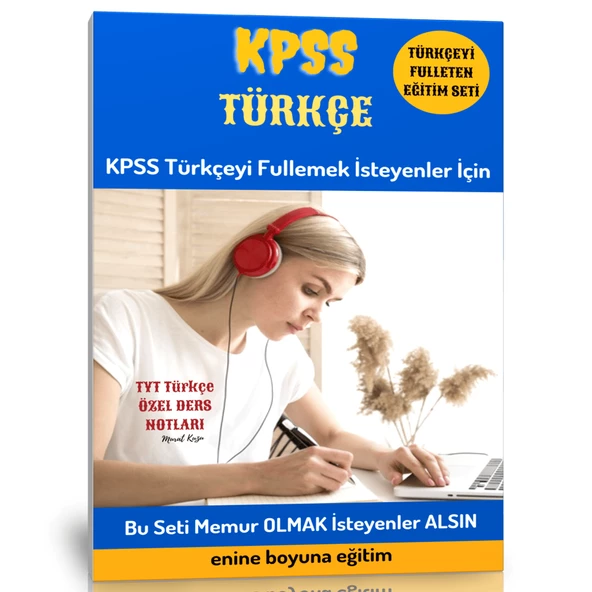 2025 KPSS Türkçe Hazırlık Kitap Seti 400 Sayfalık 4 Spiralli Özel Ders Kitabı