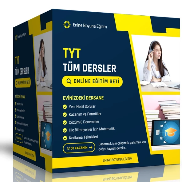 TYT Tüm Dersler Online Görüntülü Eğitim Seti