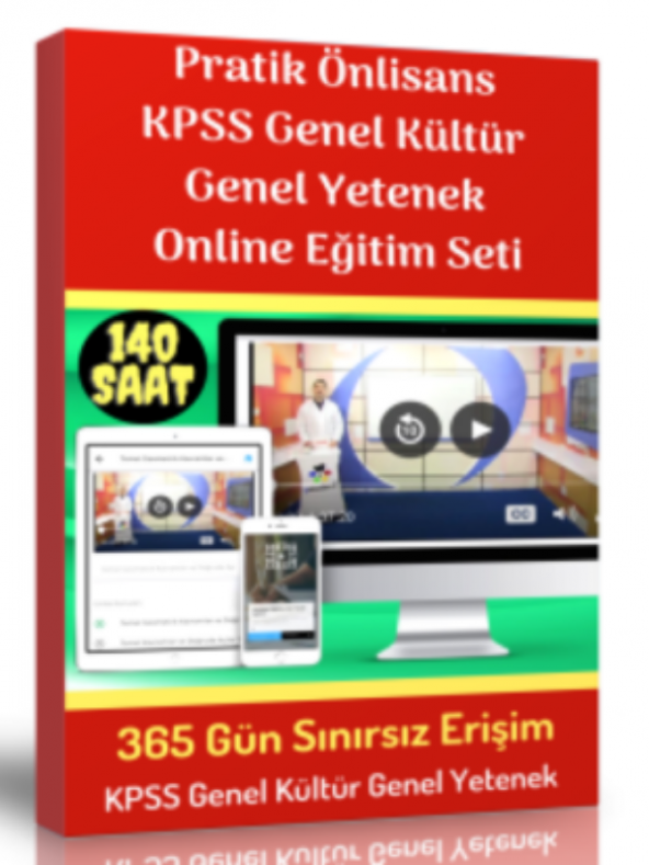 Pratik Önlisans KPSS Genel Kültür Genel Yetenek Eğitim Seti ürün görseli 1