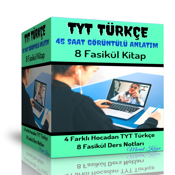 TYT Türkçe Görüntülü Eğitim Seti (45 Saat Anlatım ve 8 Fasikül Kitap)