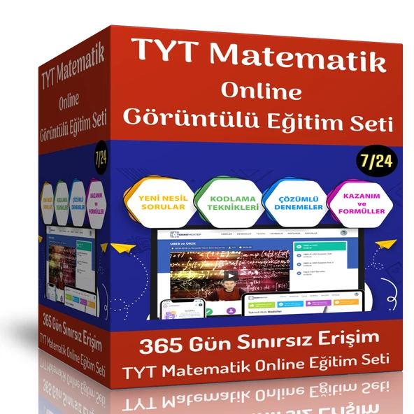 TYT Matematik Online Görüntülü Eğitim Seti ürün görseli 1
