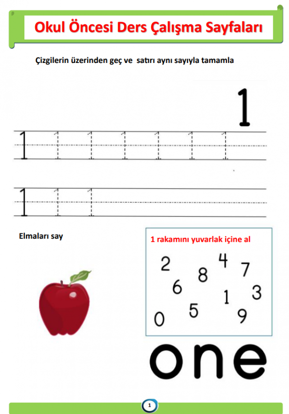 Okul Öncesi DERS Çalışma PDF Eğitim Seti - Resim 2