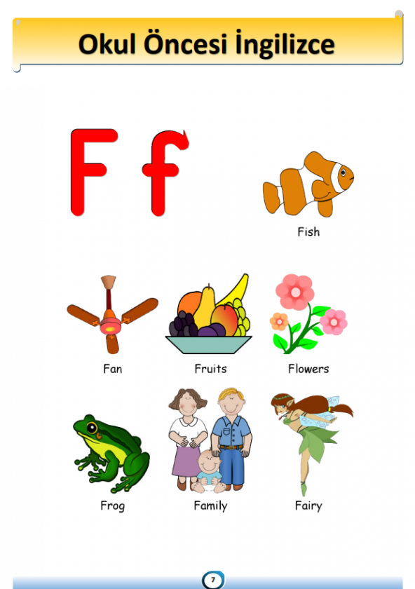 Okul Öncesi İngilizce Eğitim Seti (PDF Kitap) - 2