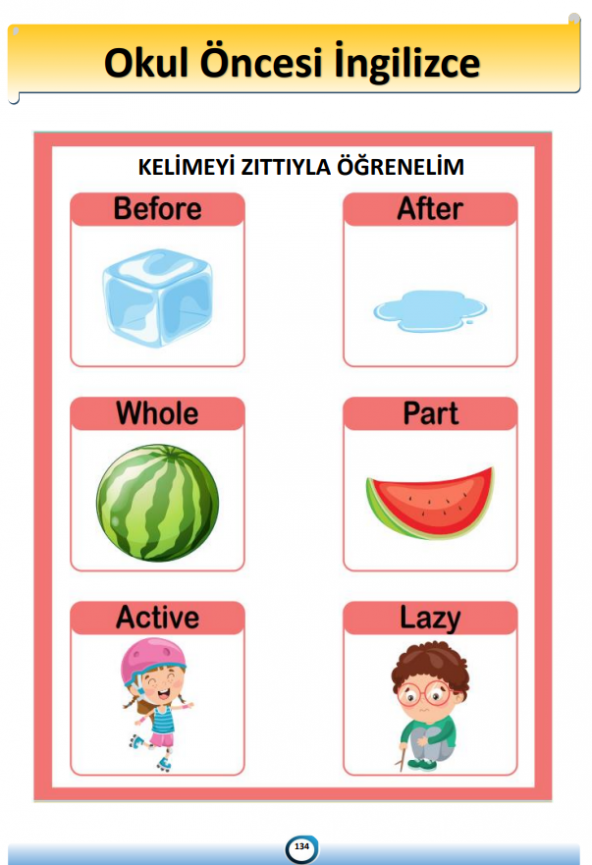 Okul Öncesi İngilizce Eğitim Seti (PDF Kitap) - 3
