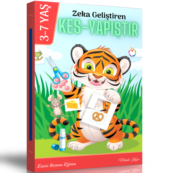 Okul Öncesi Zeka Geliştiren KES YAPIŞTIR Kitabı