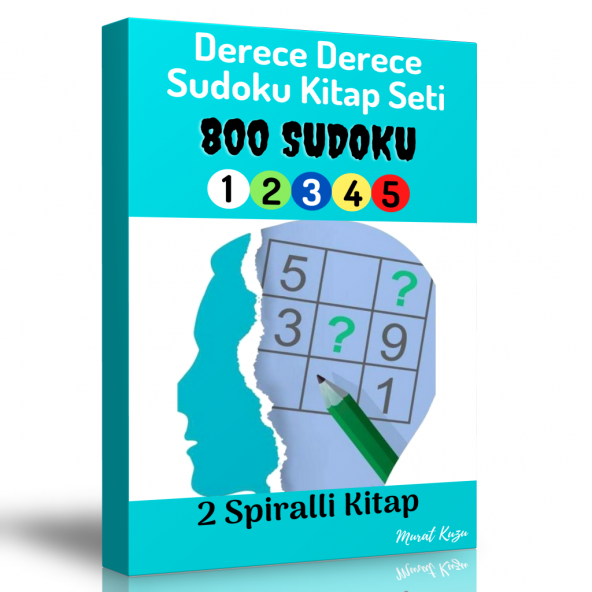 Dereceli Sudoku Kitap Seti (2 Spiralli Kitap) ürün görseli 1