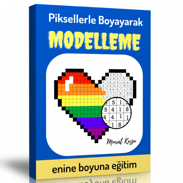 Piksellerle Boyayarak MODELLEME Kitabı (Spiralli) ürün görseli 1