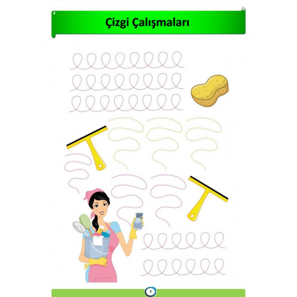 Okul Öncesi Süper Çizgi Çalışmaları Kitabı (Spiralli) - 2