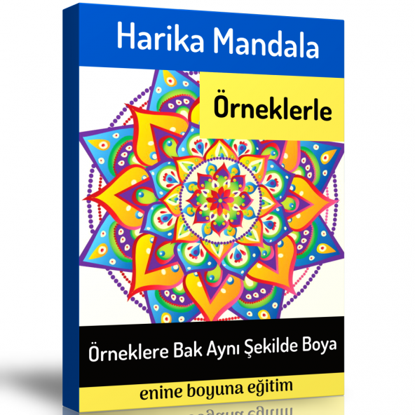 Harika Mandala Örneklerle Spiralli Kitap