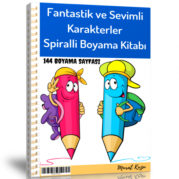 Spiralli Fantastik ve Sevimli Karakterler Boyama Kitabı ürün görseli 1