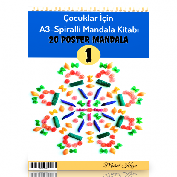 Çocuklar İçin A-3 Spiralli Mandala Kitabı-1 ürün görseli 1