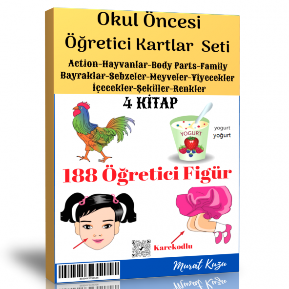 Okul Öncesi Öğretici Flash Kartlar (4 Kitap)