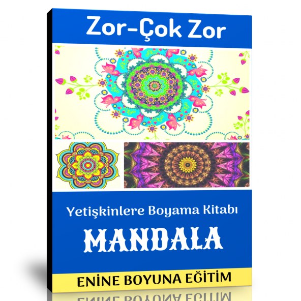 Zor -Çok Zor Mandala Boyama Kitabı