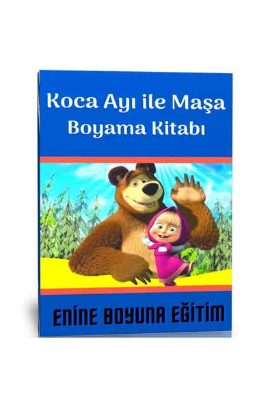 Maşa Ile Koca Ayı Boyama Kitabı